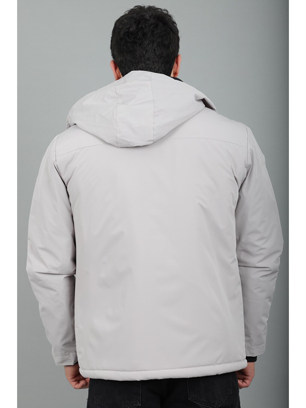 Bej İçi Kürlü Spor Elastanlı Mont/kaban Pldp3016_50509-4