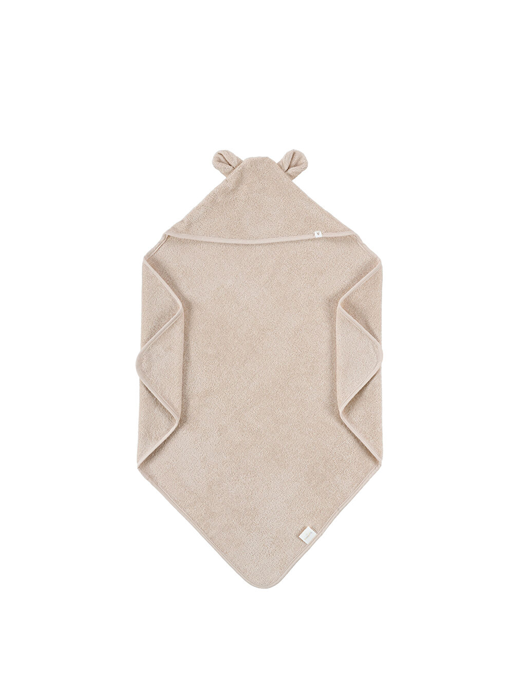 Tiny Bear Organik Pamuk Bebek Kundak Bej 75x75-1