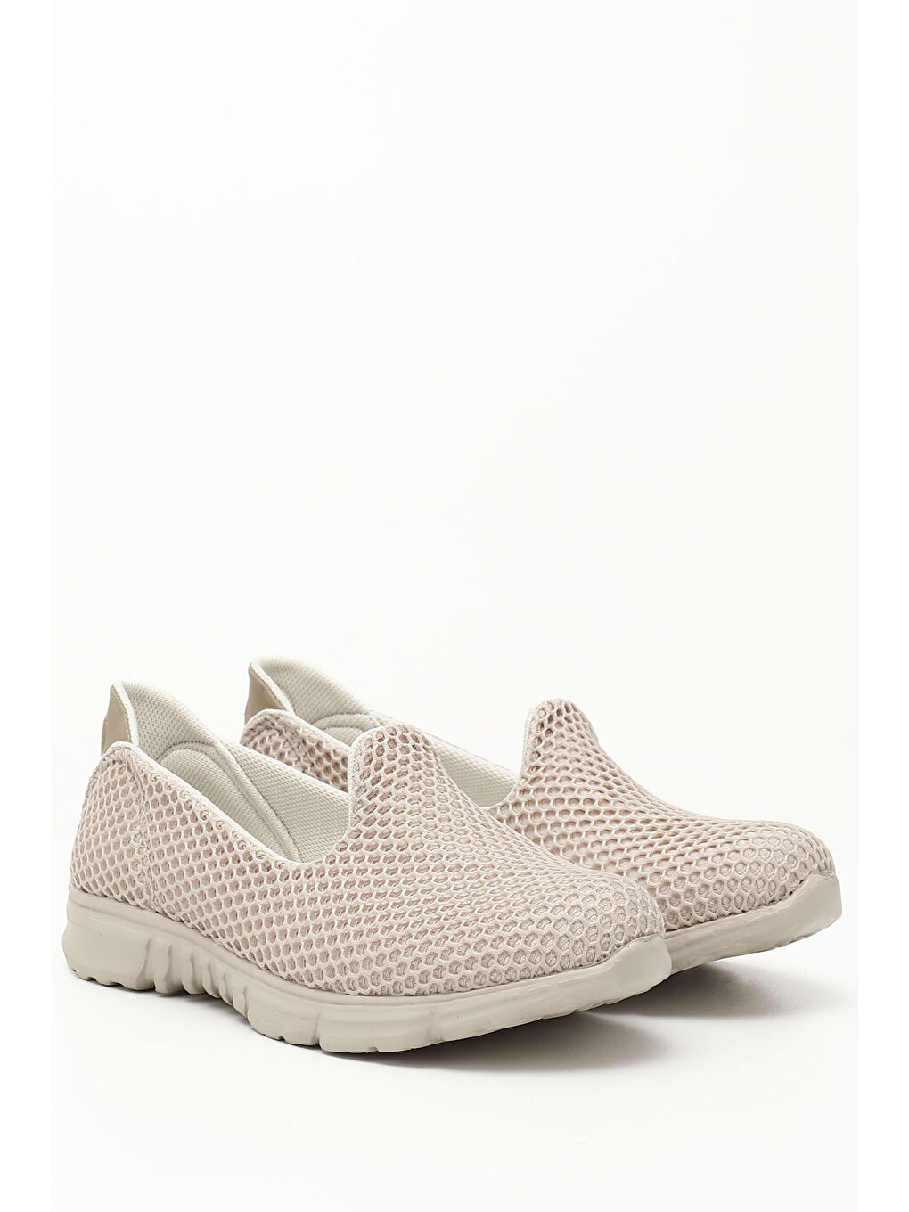 Bej Kadın BEJ-CAMEL Triko Memory Foam Tabanlıklı Comfort Sneaker-1