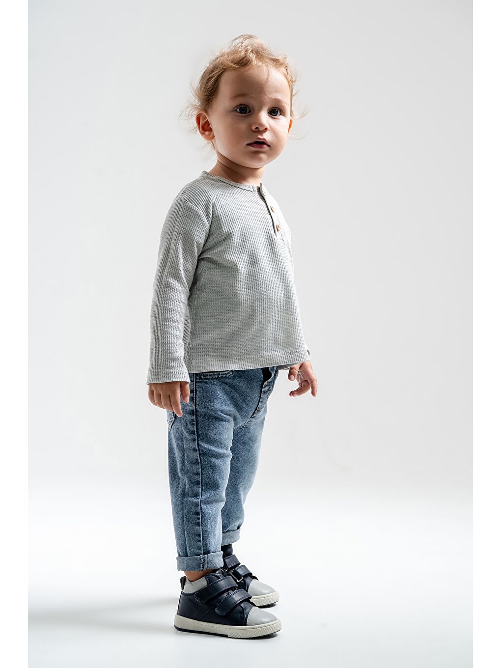 Erkek Çocuk Lacivert Hakiki Deri Suya Dayanıklı Anatomik İlk Adım Bot