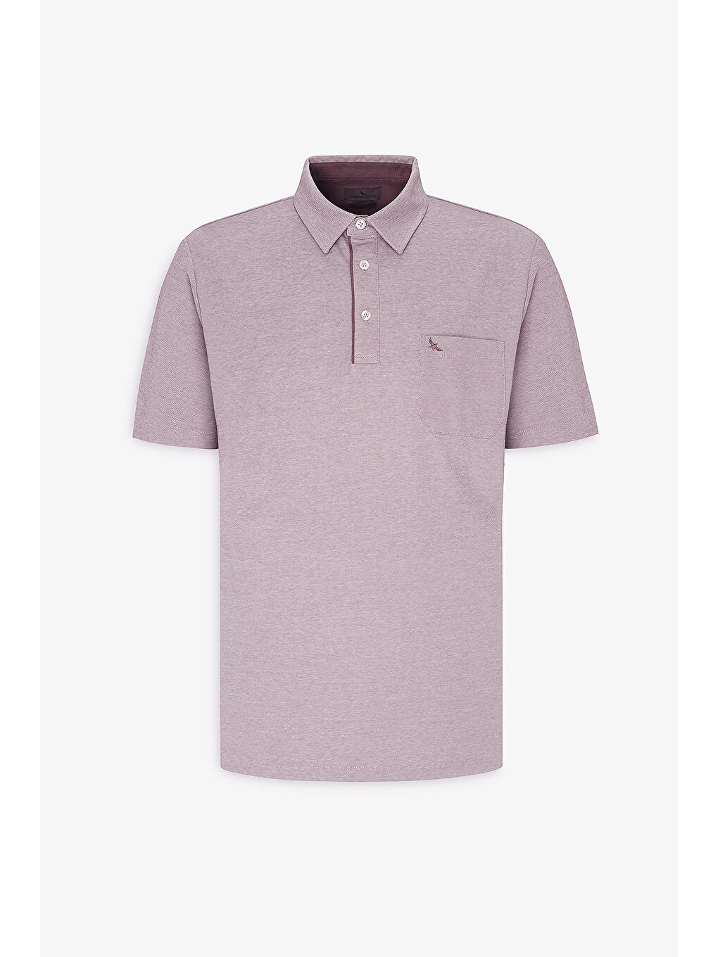 Erkek Bordo Comfort Fit Rahat Kesim Polo Yaka Pamuklu Kısa Kollu Tişört-6