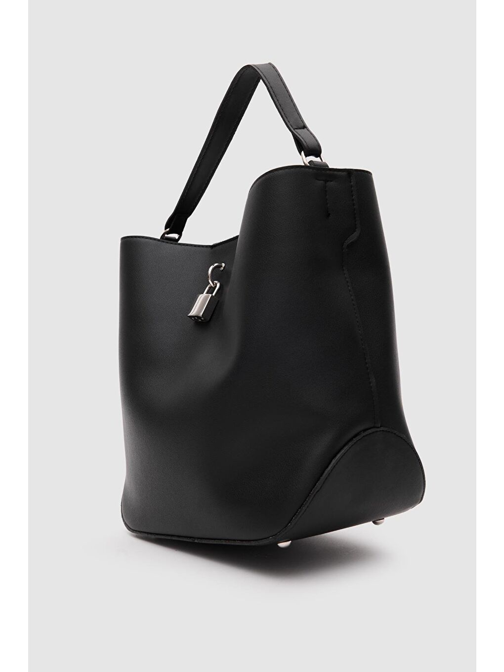 James Kilitli Omuz Çantası Siyah-1