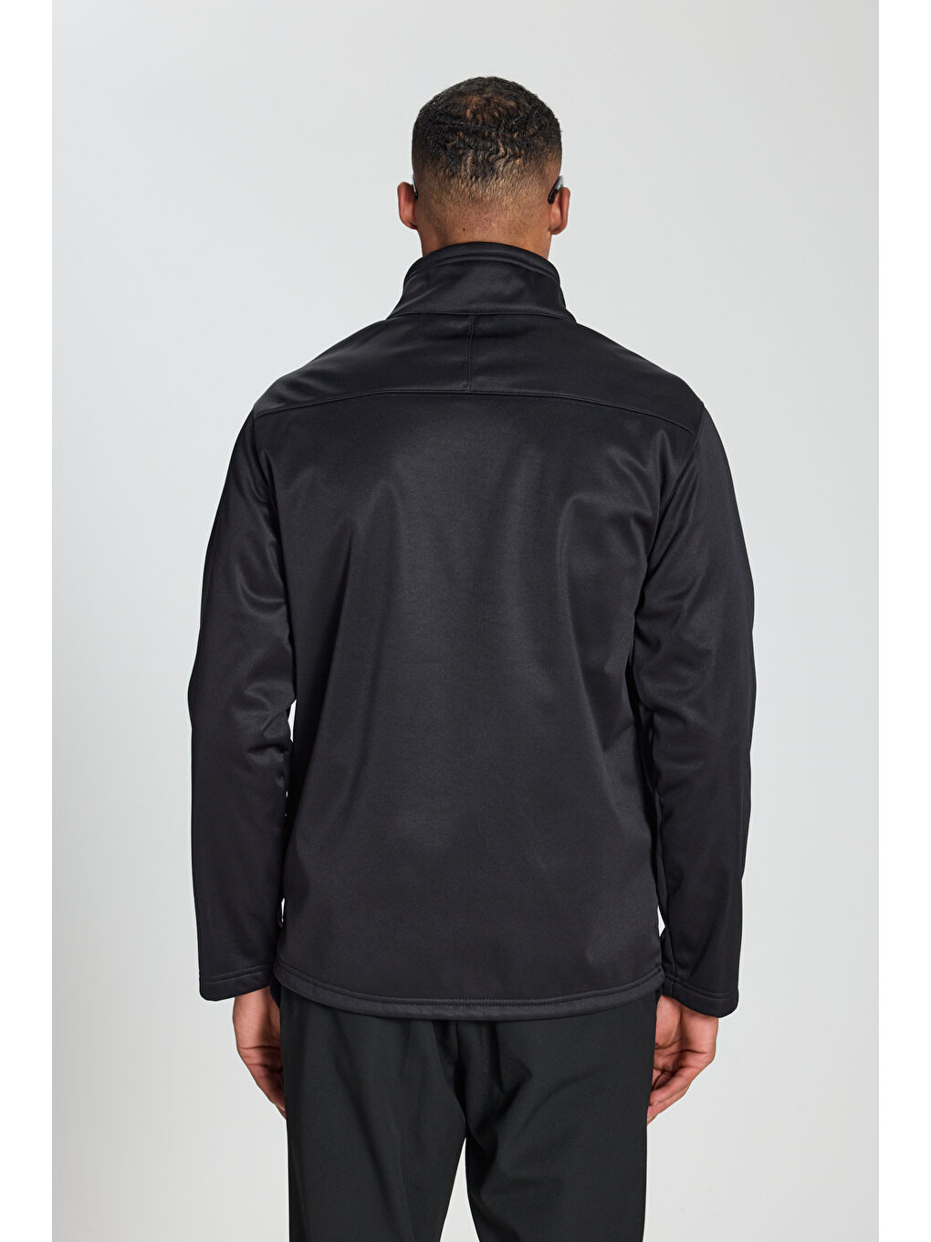 Erkek Siyah Sıcak Tutan Comfort Fit Rahat Kesim Dik Yaka Mont-6