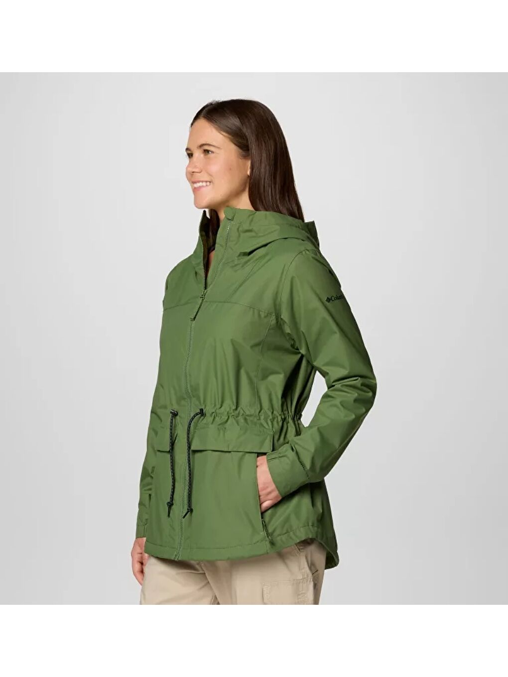 Columbia Yeşil Sweet Creek™ II Lined Rain Jacket Kadın  Outdoor Mont - 3