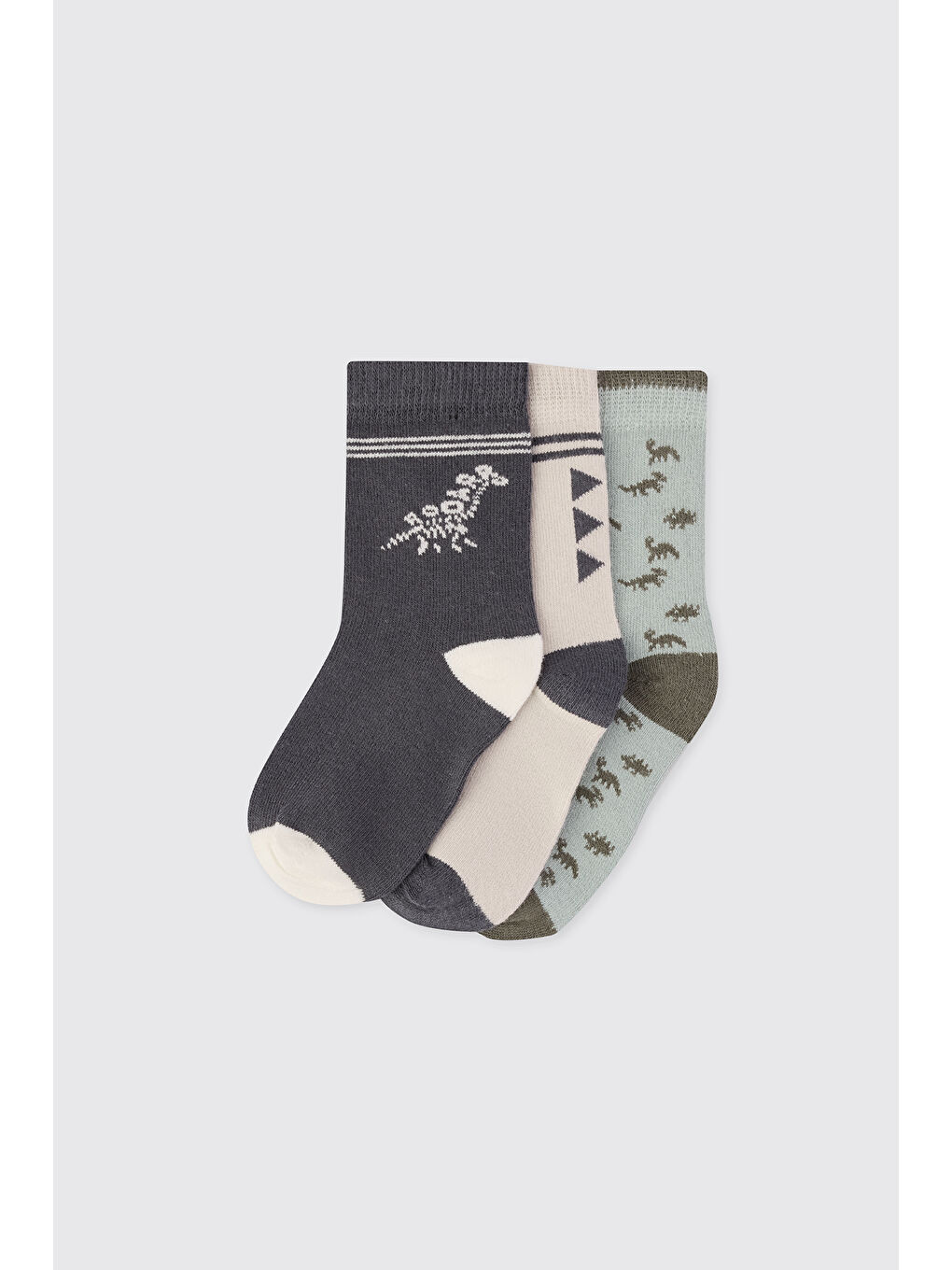 Karışık Erkek Çocuk 3'lü Soket Çorap-1