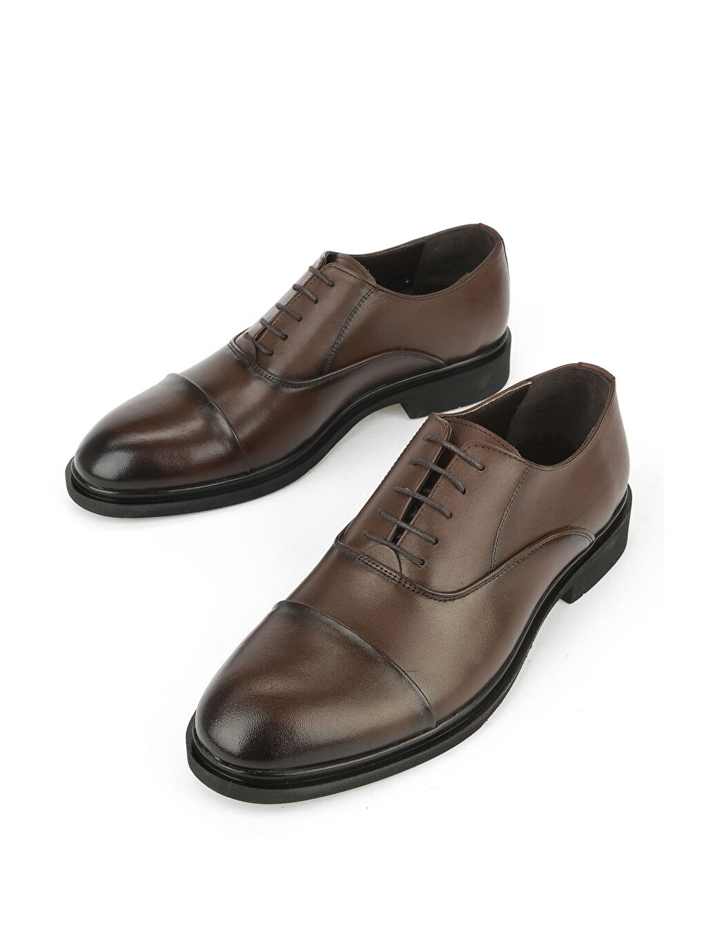 Kahverengi Erkek Hakiki Deri Klasik Ayakkabı 1531056Z4614 Kahve-4