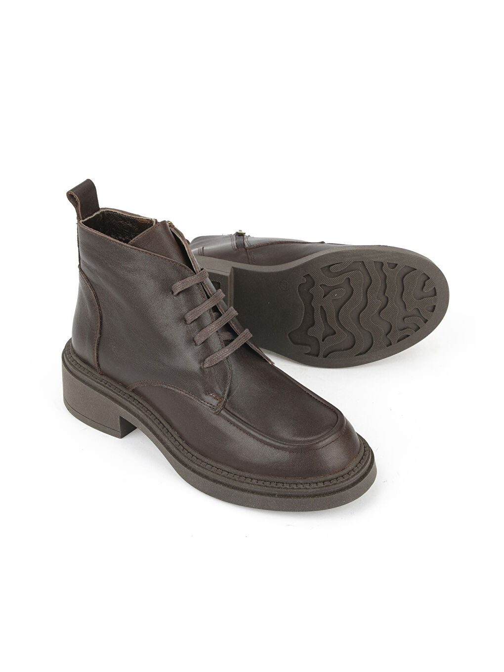 Kahverengi Kadın Hakiki Deri Bot 1531022Z7646 Kahve-3