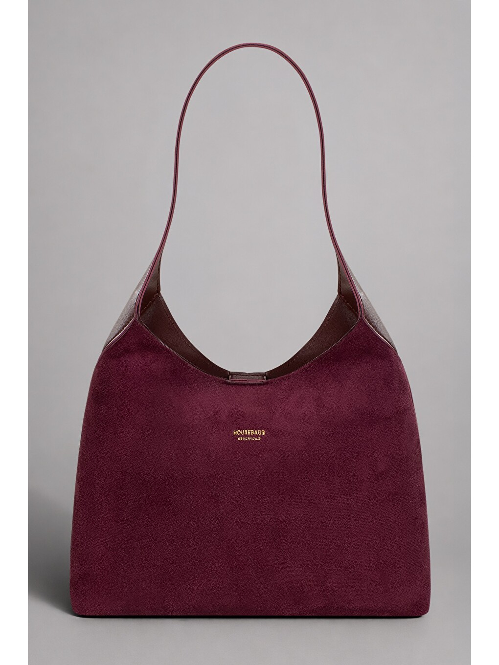 Bordo Hudson Omuz Çantası - Structured Siluet, Lacivert