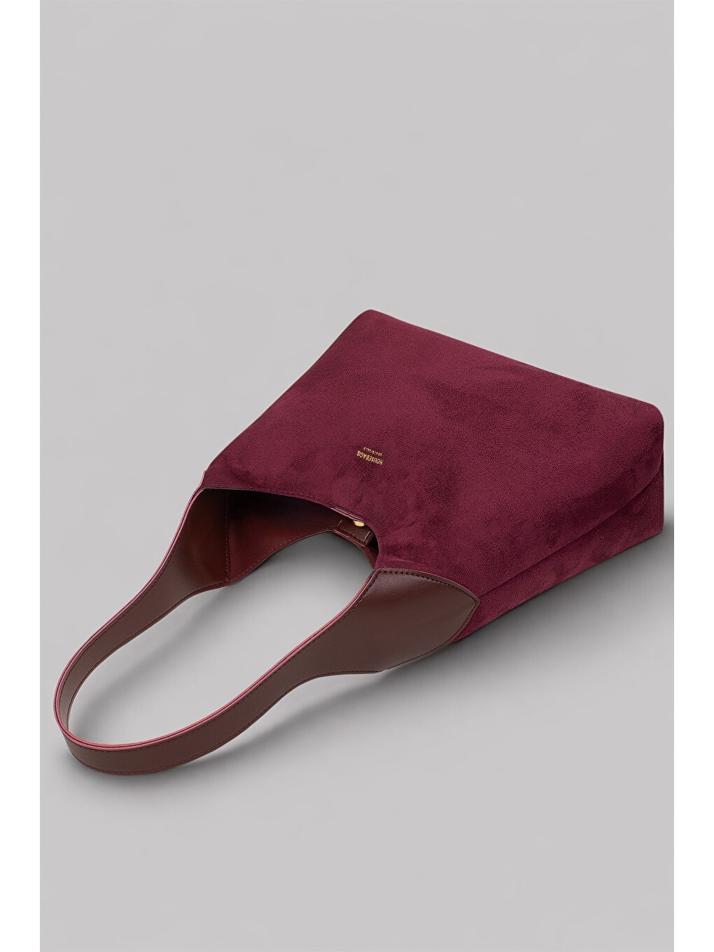 Bordo Hudson Omuz Çantası - Structured Siluet, Lacivert-2