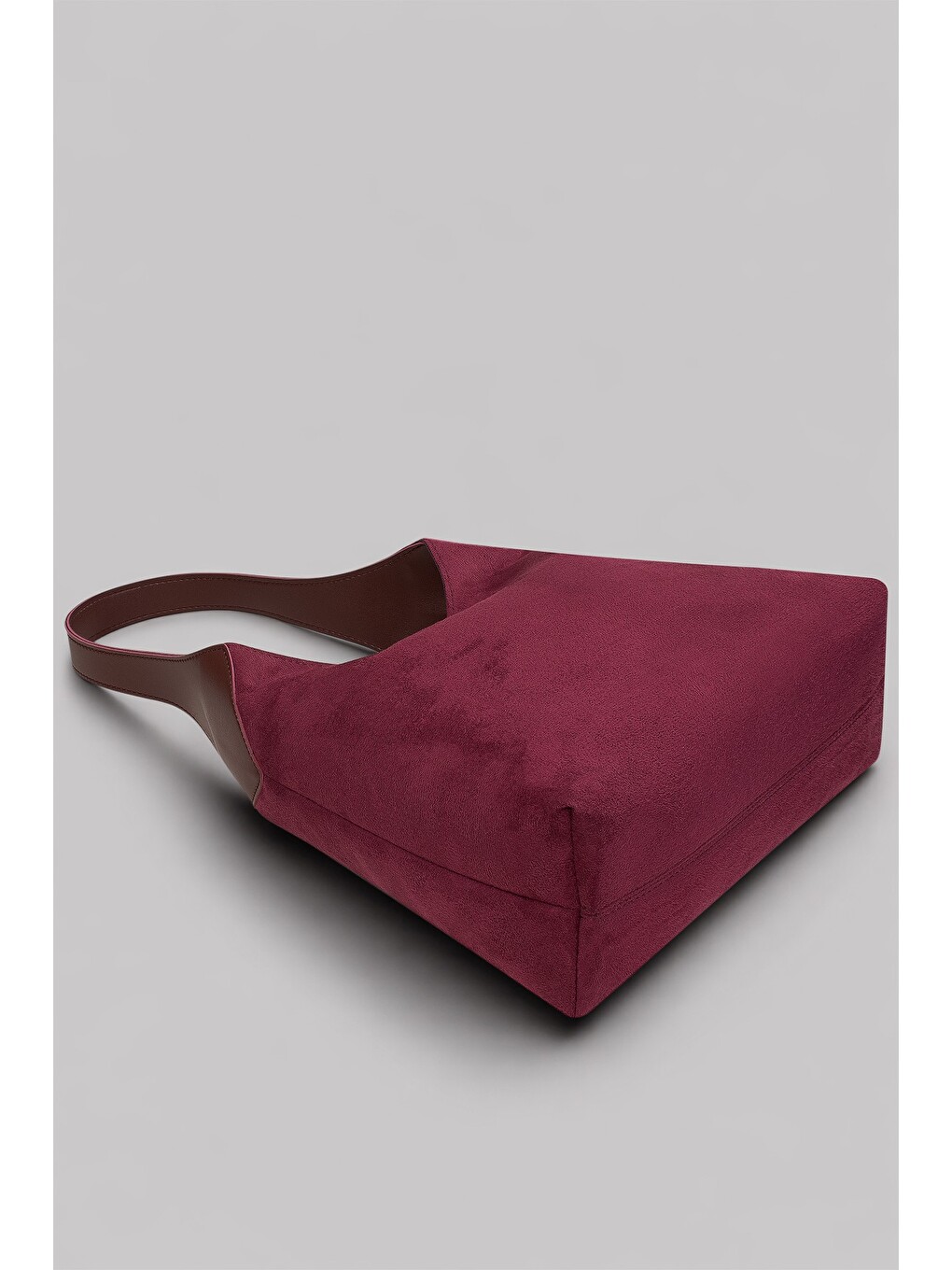 Bordo Hudson Omuz Çantası - Structured Siluet, Lacivert-3