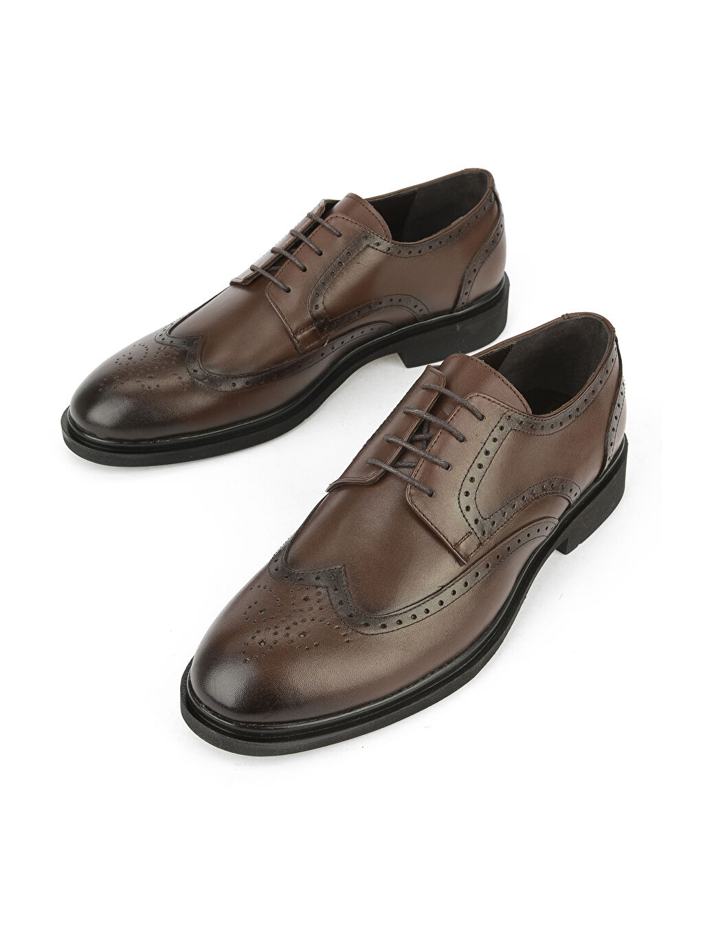 Kahverengi Erkek Hakiki Deri Klasik Ayakkabı 1531056Z4613 Kahve-4