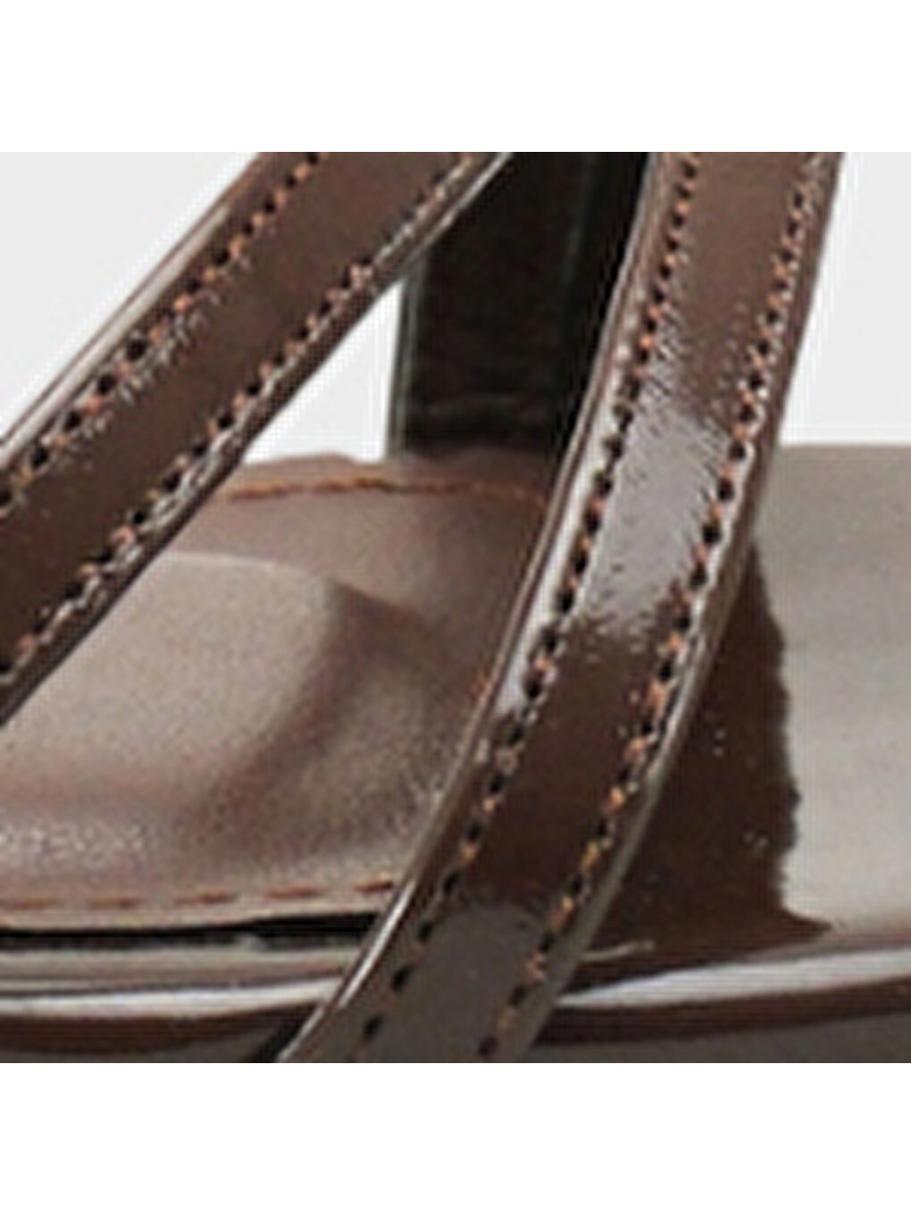 Kahverengi Vanna Yuvarlak Burunlu Bantlı Orta Topuklu Kadın Ayakkabı-6