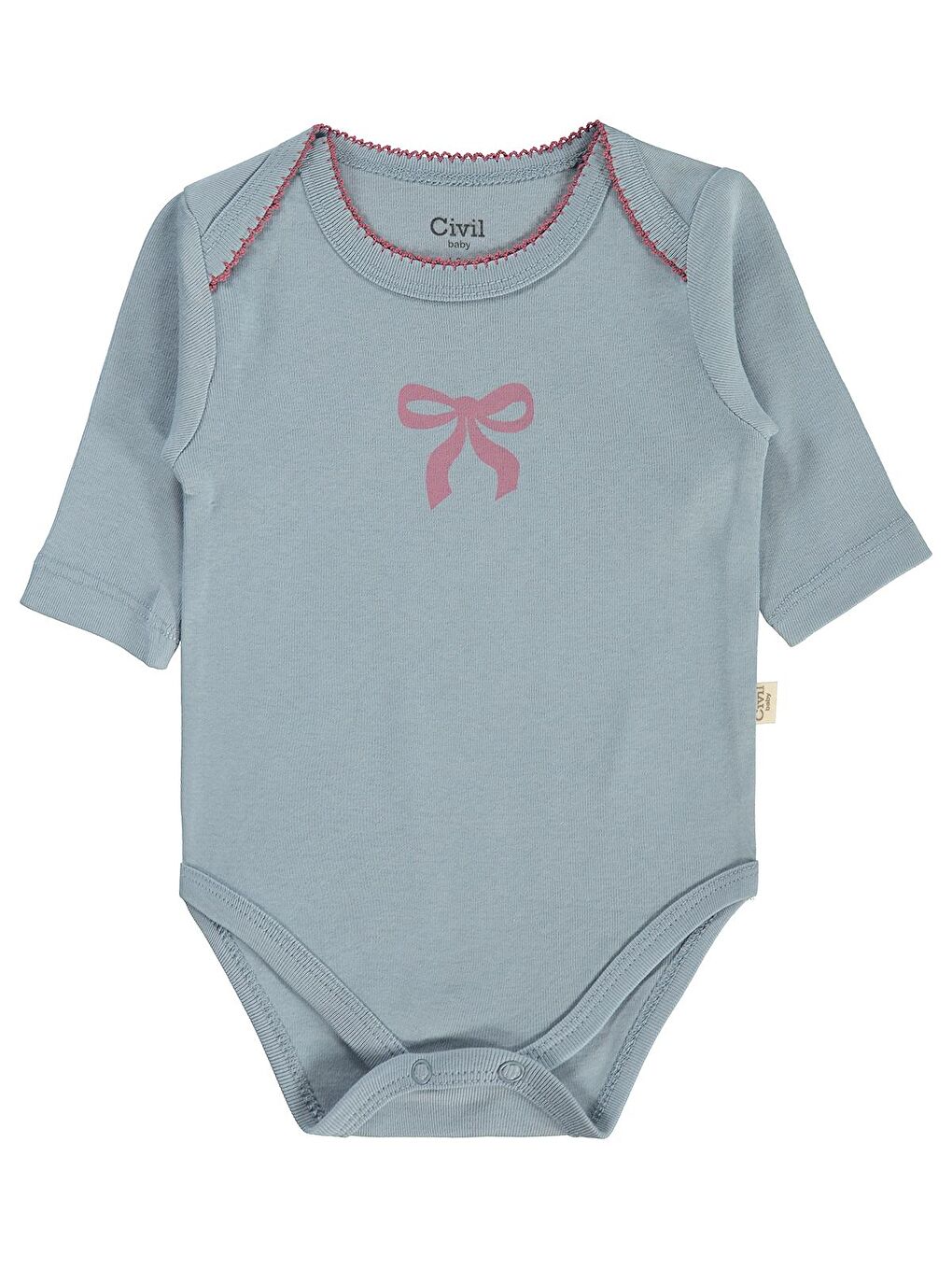 Baby Ayıcık Empirmeli 3 Lü 0-36 Ay Çıtçıtlı Badi - Bej 9-12 Ay-8