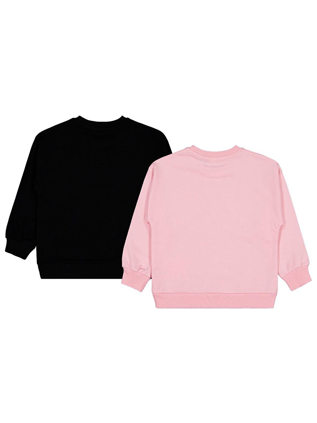 Beyaz Girls Fiyonk Baskılı 2'li Set 6-9 Yaş Sweatshirt - Standart-2
