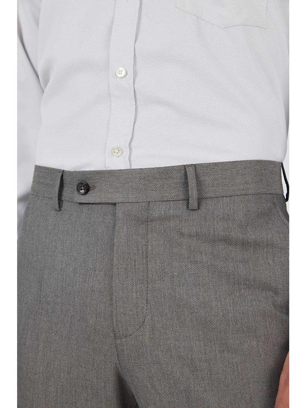 Bej Esnek Yandan Cepli Comfort Fit Classic Pantolon 1003250154-2