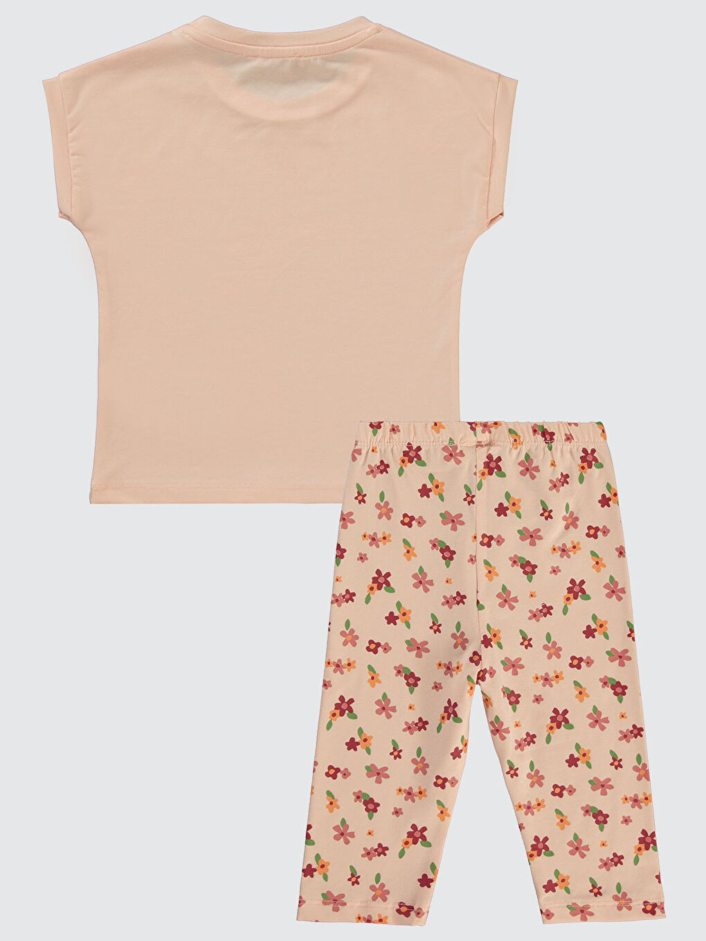 Pembe Girls Kız Çocuk Takım 2-5 Yaş Pudra-1