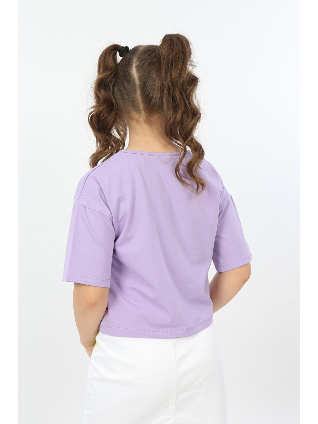 Lila Kız Çocuk Better Baskılı Tişört-5