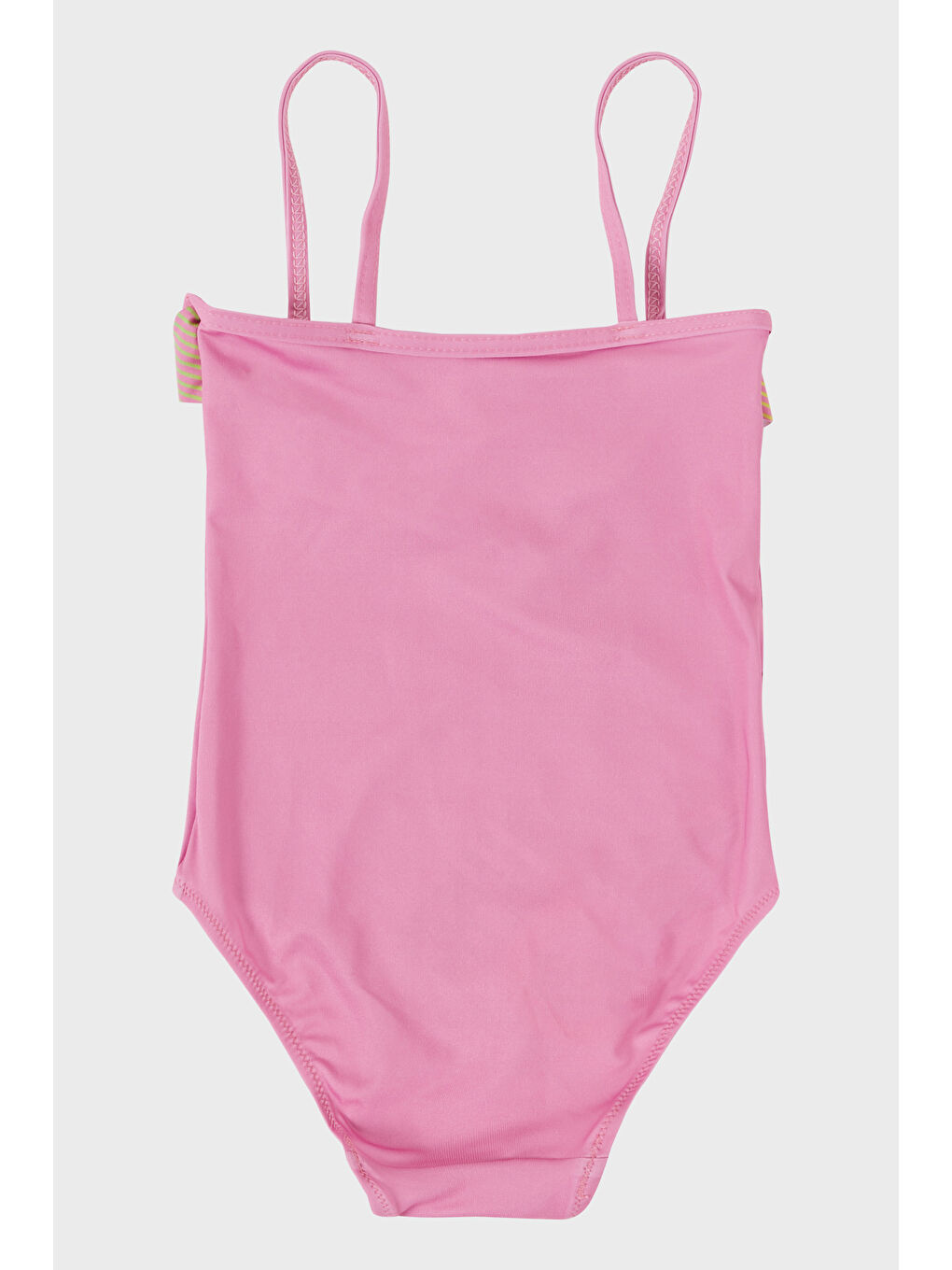 Pembe Gaby Desenli Fırfırlı Çabuk Kuruyan Kız Çocuk Mayo SM2512120000-1