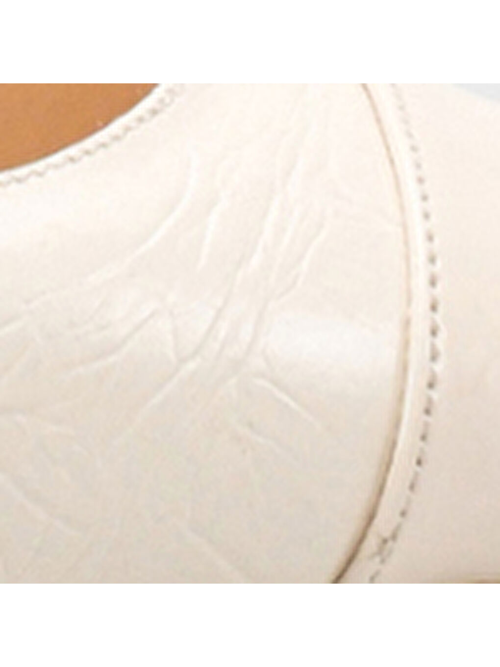 Bej Salli Sivri Burunlu Arkası Açık Orta Topuklu Kadın Ayakkabı-6