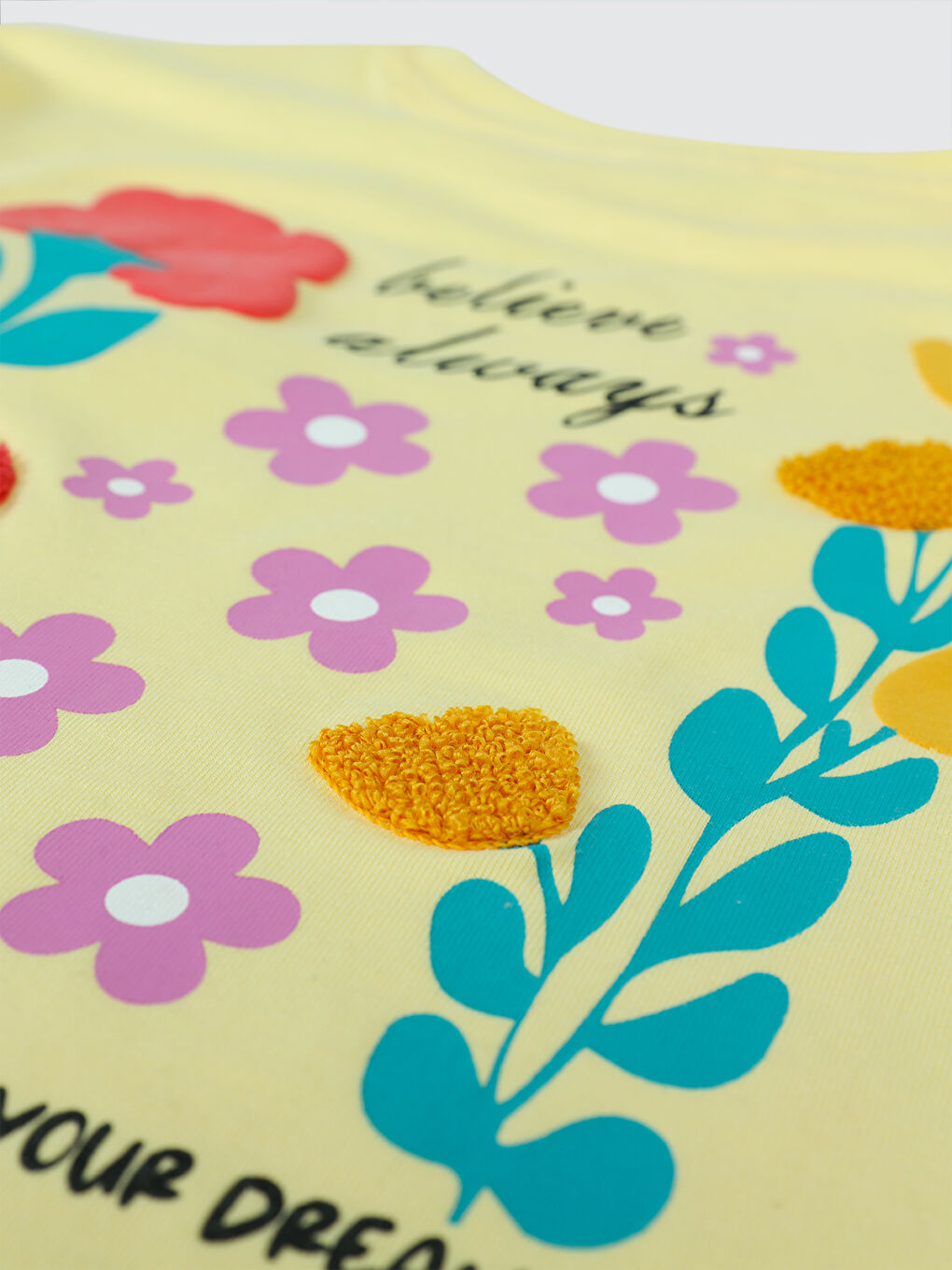 Girls Kız Çocuk Tişört 6-9 Yaş Açık Sarı-2