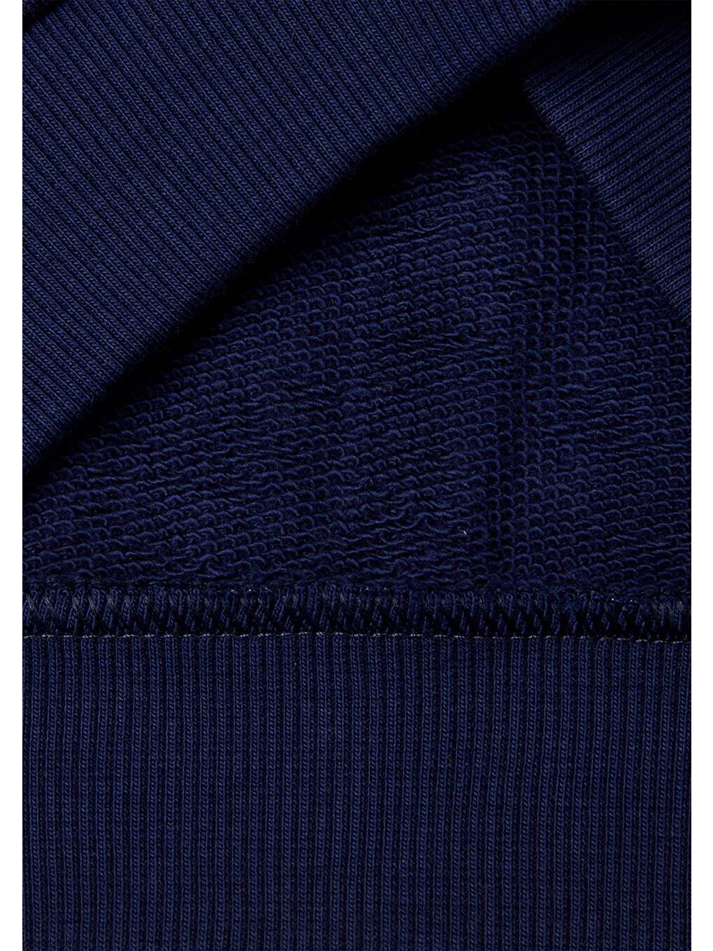 Erkek Çocuk Lacivert Benetton Logo İşlemeli Fermuarlı Sweatshirt-2