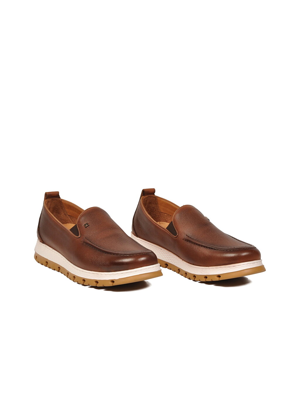Kahverengi Erkek Taba Hakiki Deri Rahat Tabanlı Makosen Casual Ayakkabı Loafer 6574 M-2