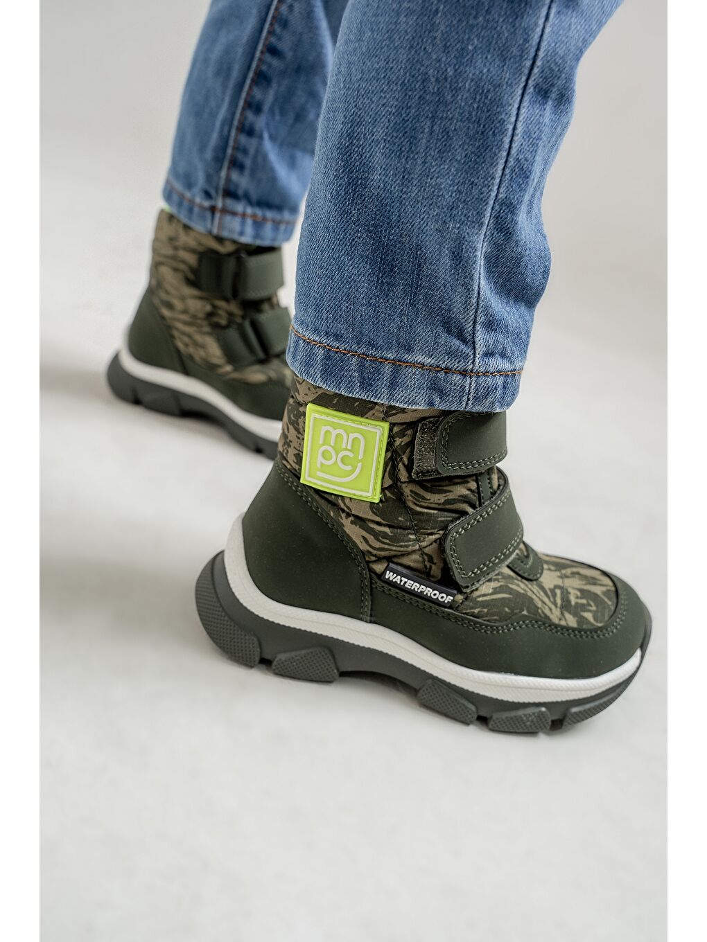 Erkek Çocuk Haki Su Geçirmez Anatomik Günlük Bot-1