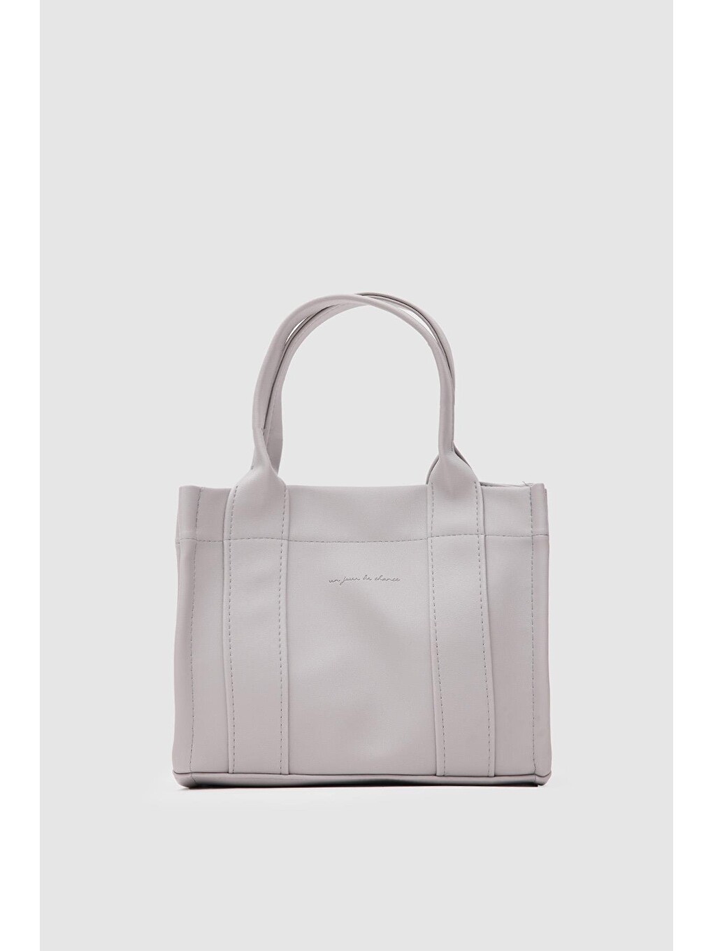 Bonnie Deri Tote Bag Gri