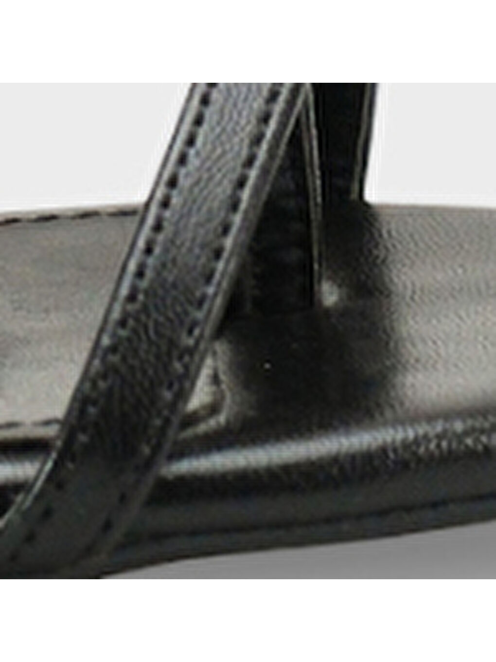 Siyah Vinnie Yuvarlak Burunlu Orta Topuklu Parmak Arası Kadın Terlik-7