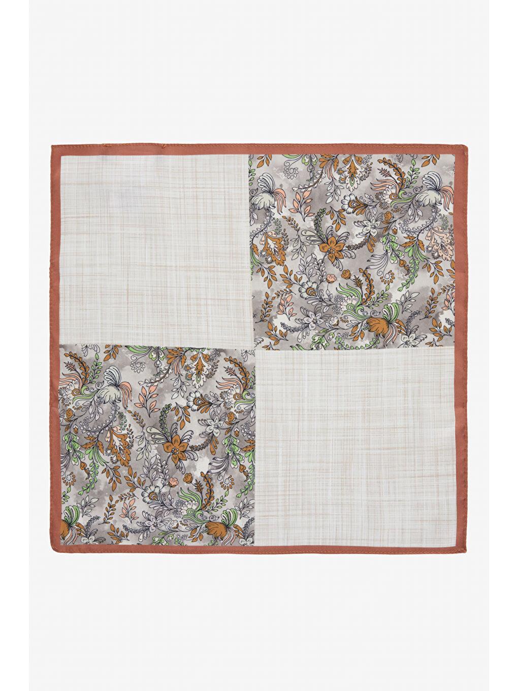 Erkek Bej-Kahve Mendil-1