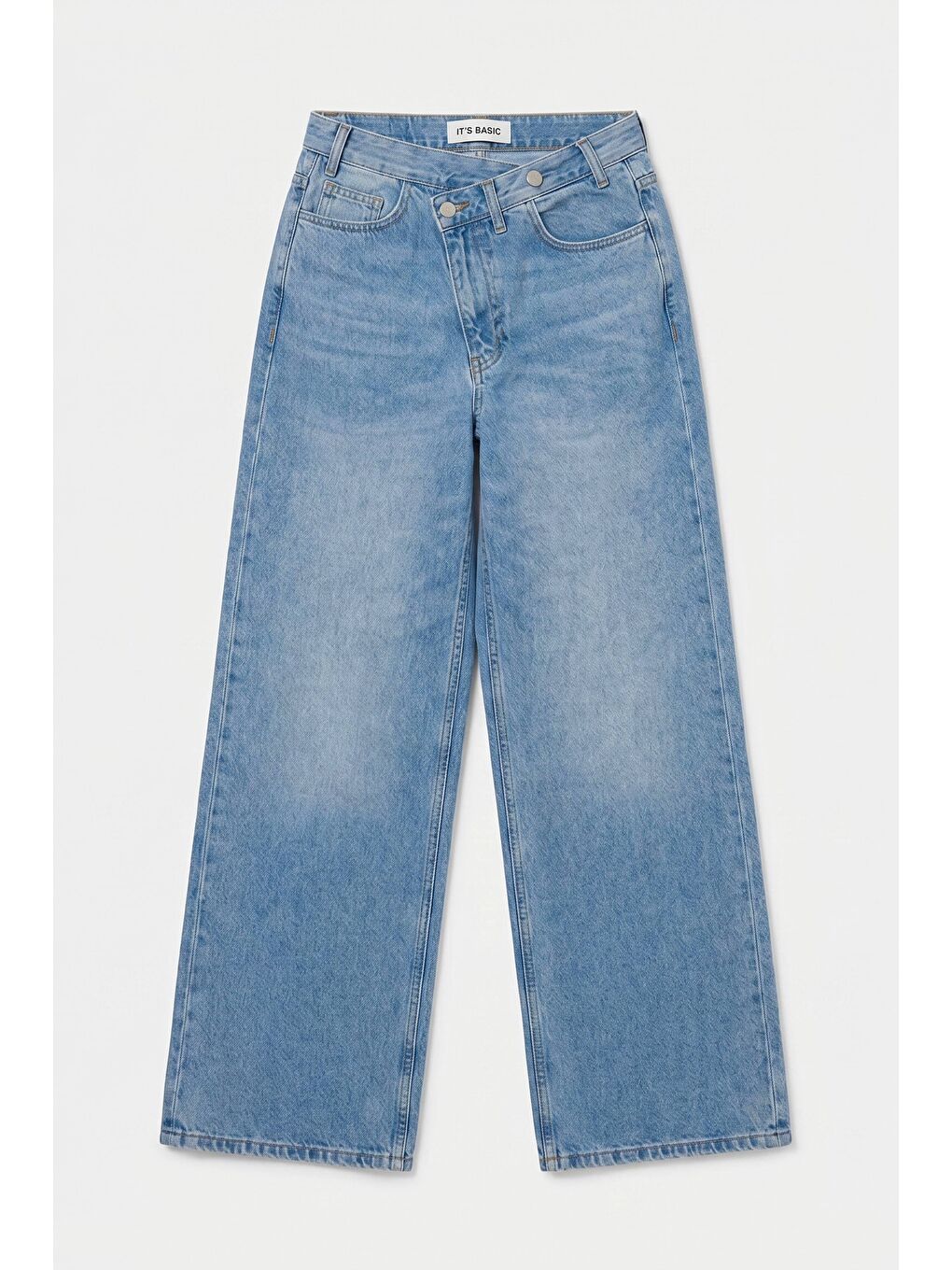 Mavi Kadın Jean Rengi 2s6-3 Palazzo Baggy Fit Kemer Detaylı Tasarım Denim Jean-4