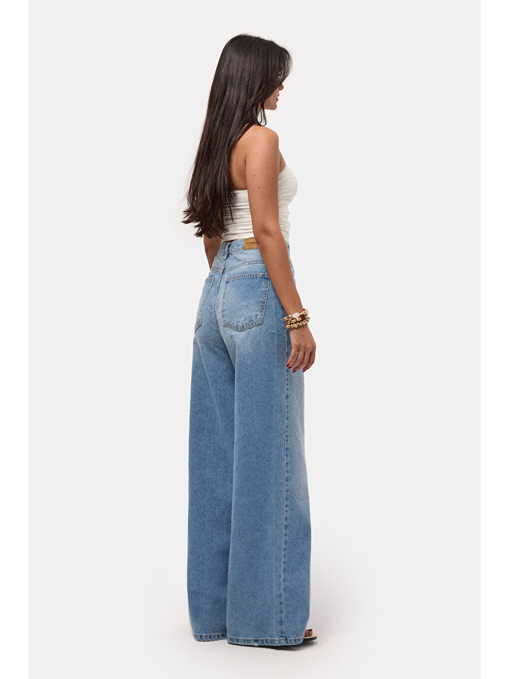 Mavi Kadın Jean Rengi 2s6-3 Palazzo Baggy Fit Kemer Detaylı Tasarım Denim Jean-6