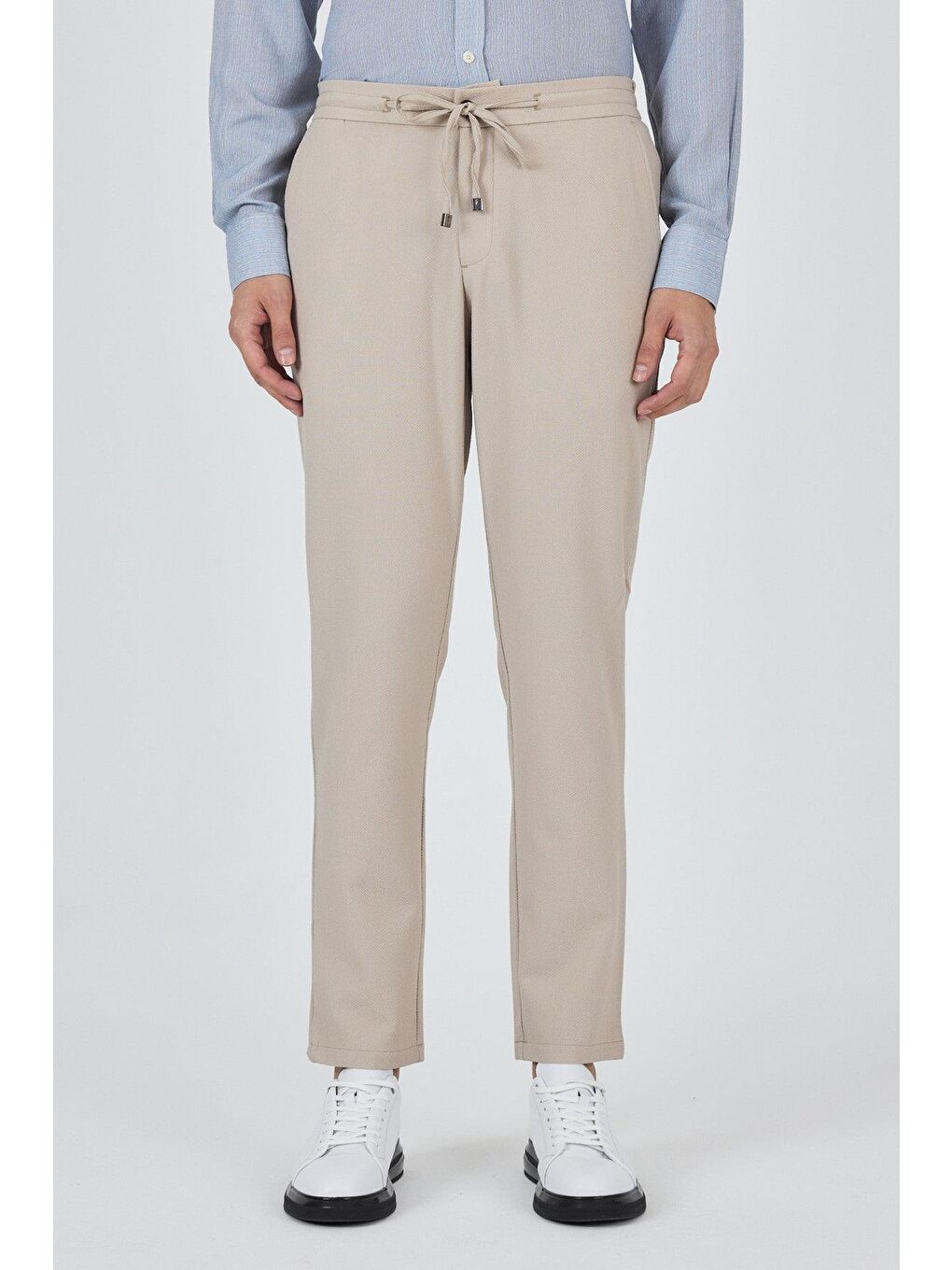 Gri Esnek Lastikli Yandan Cepli Casual Comfort Fit Jogger Pantolon 1003250210