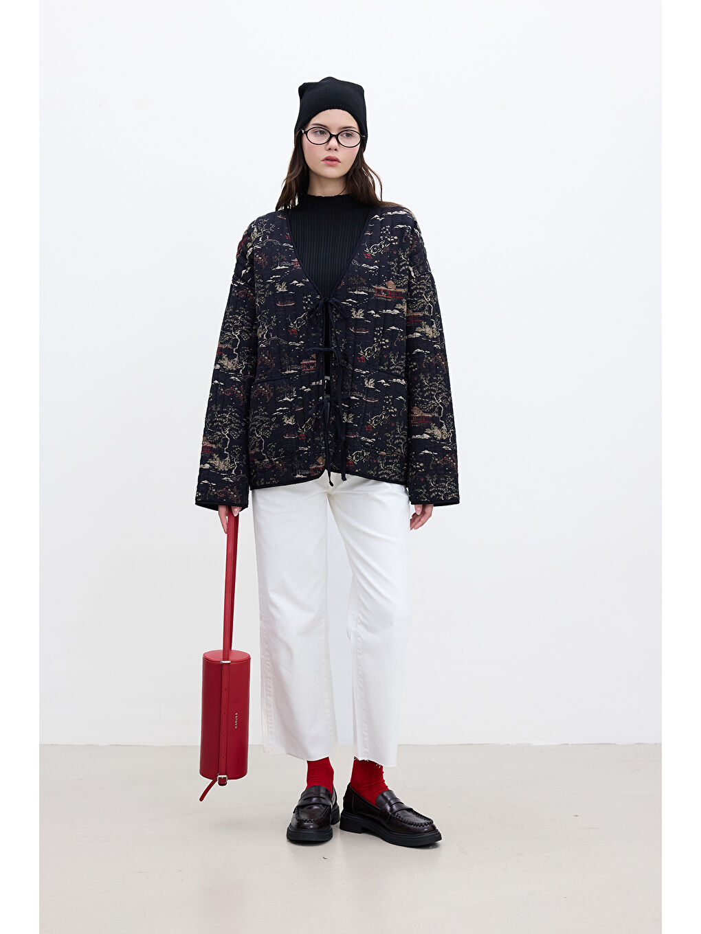 Karışık Desenli Kapitone Mont Osaka-3