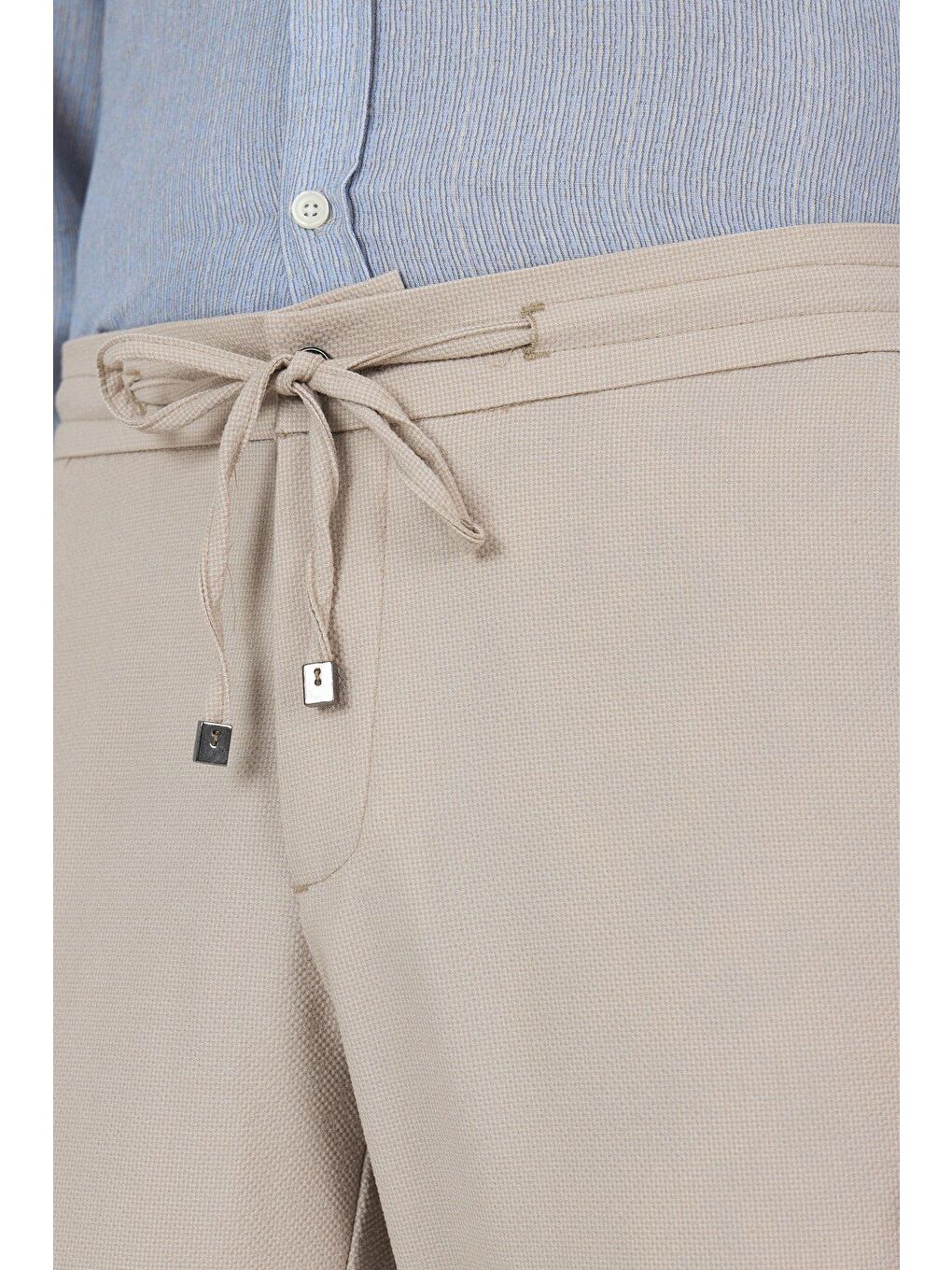 Gri Esnek Lastikli Yandan Cepli Casual Comfort Fit Jogger Pantolon 1003250210-3