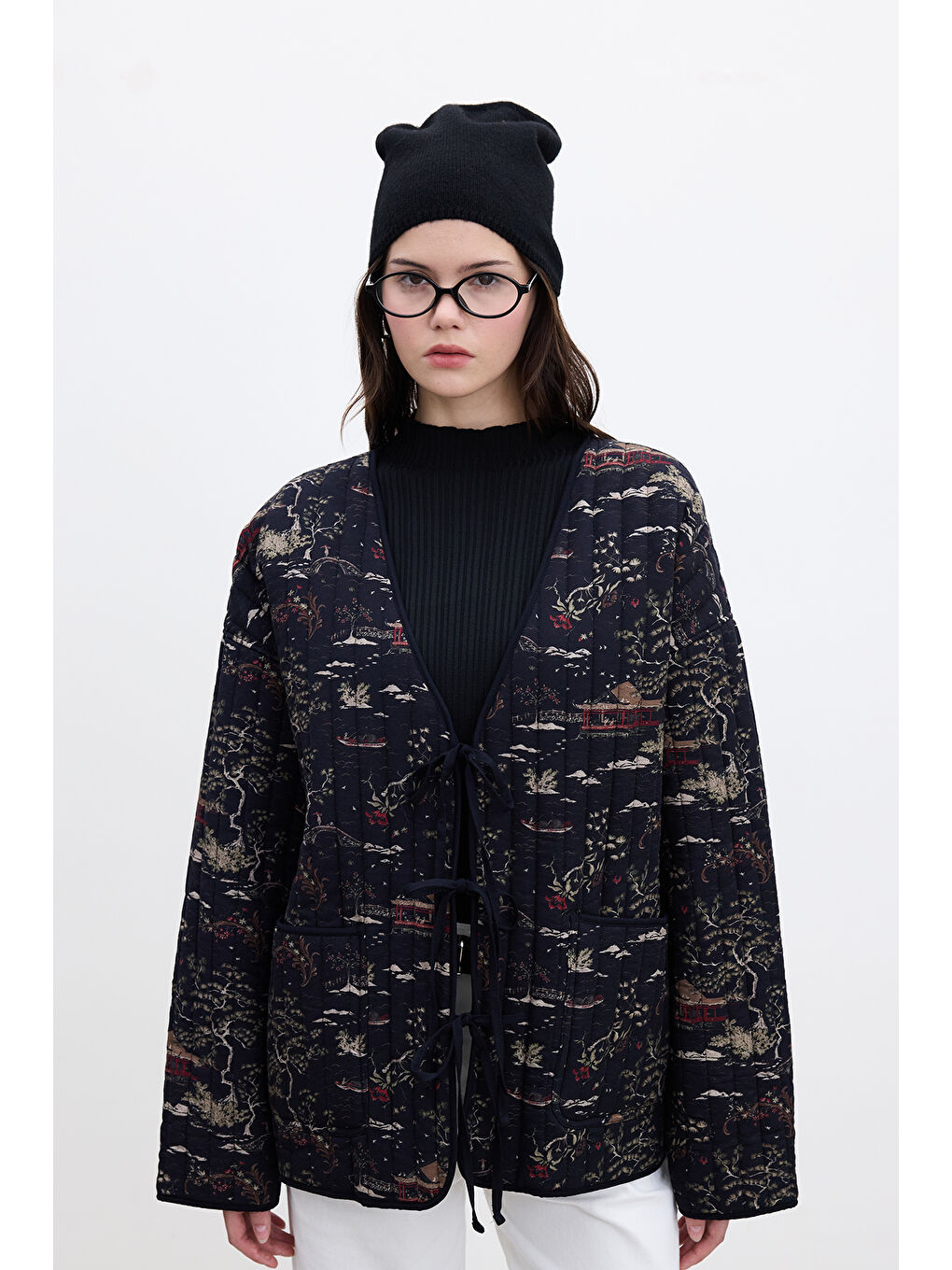 Karışık Desenli Kapitone Mont Osaka-4