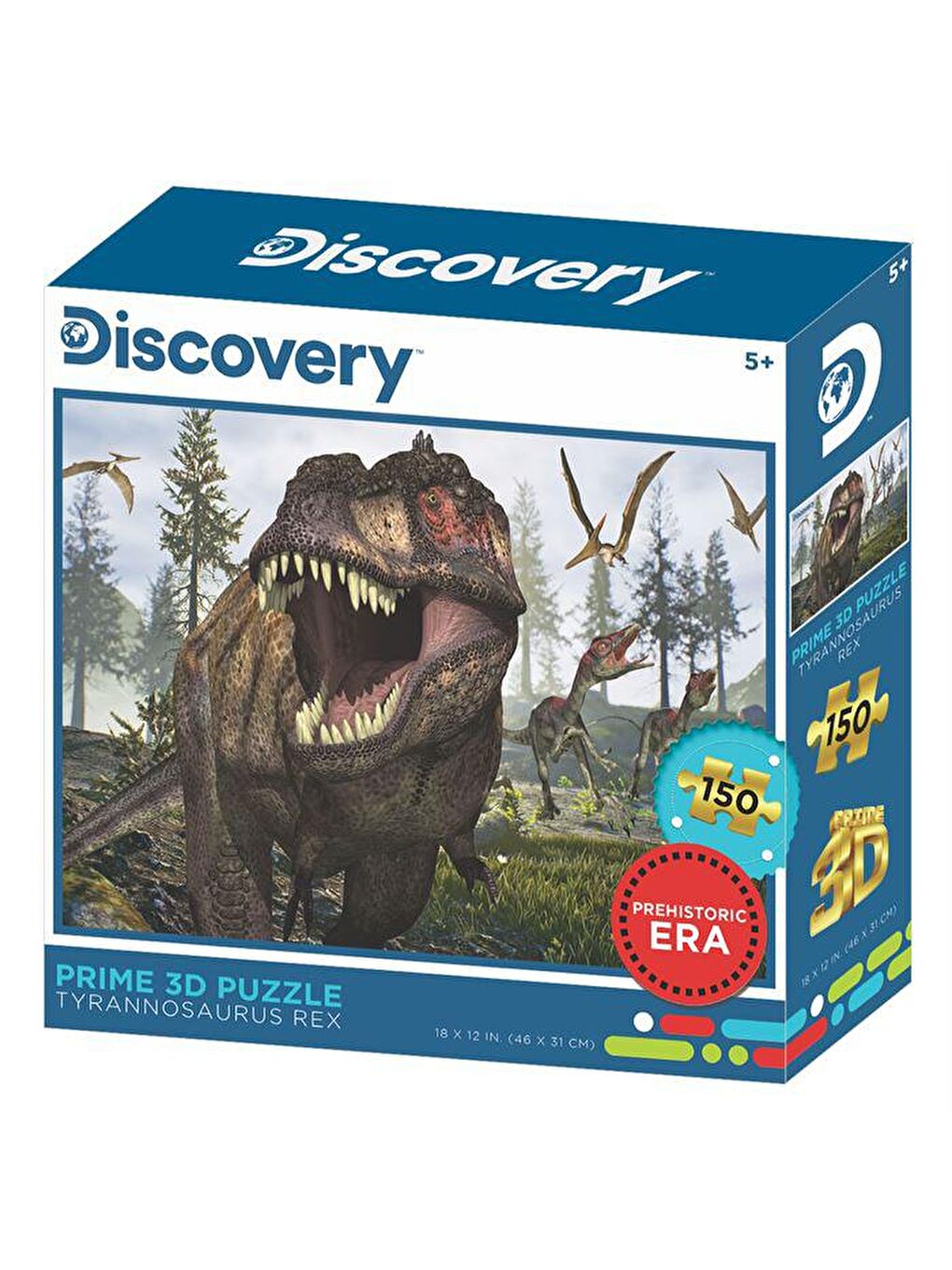 Prime 3D Karışık Tyrannosaurus Rex 150 Parça Puzzle 10874