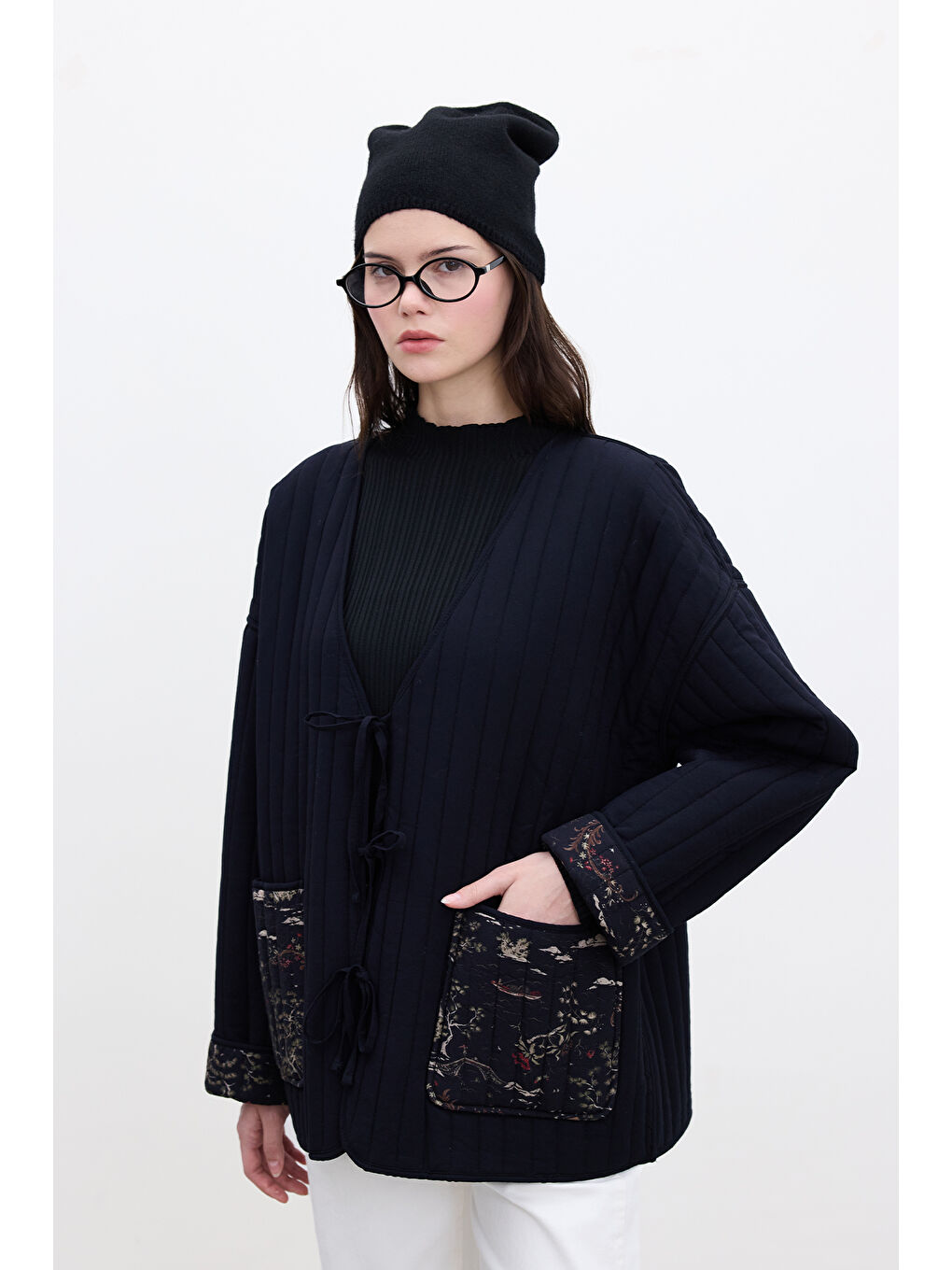 Karışık Desenli Kapitone Mont Osaka-5