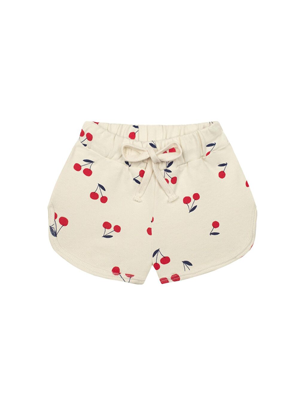 Ekru Kiraz Sweatshirt Şort Set-2