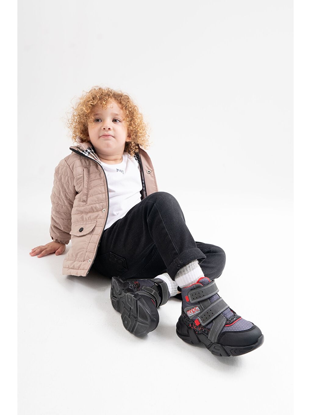 Erkek Çocuk Gri Suya Dayanıklı Anatomik Günlük Bot-1