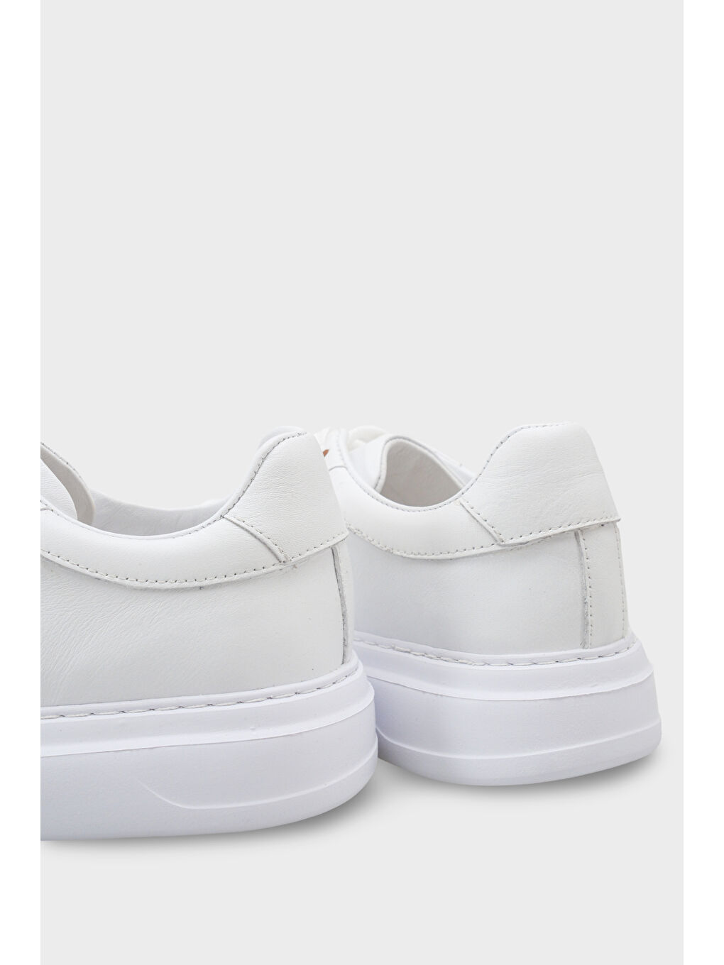 Beyaz Bernardo Hakiki Deri Erkek Günlük Spor Ayakkabı Sneaker-3