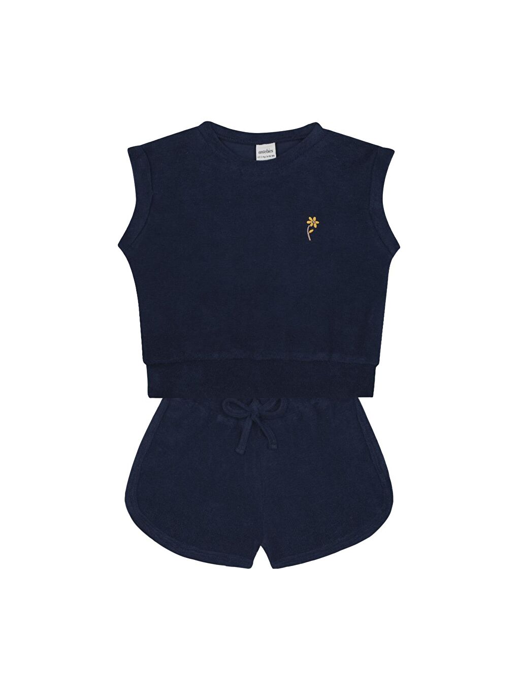 Lacivert Lacivet Havlu Şort Set