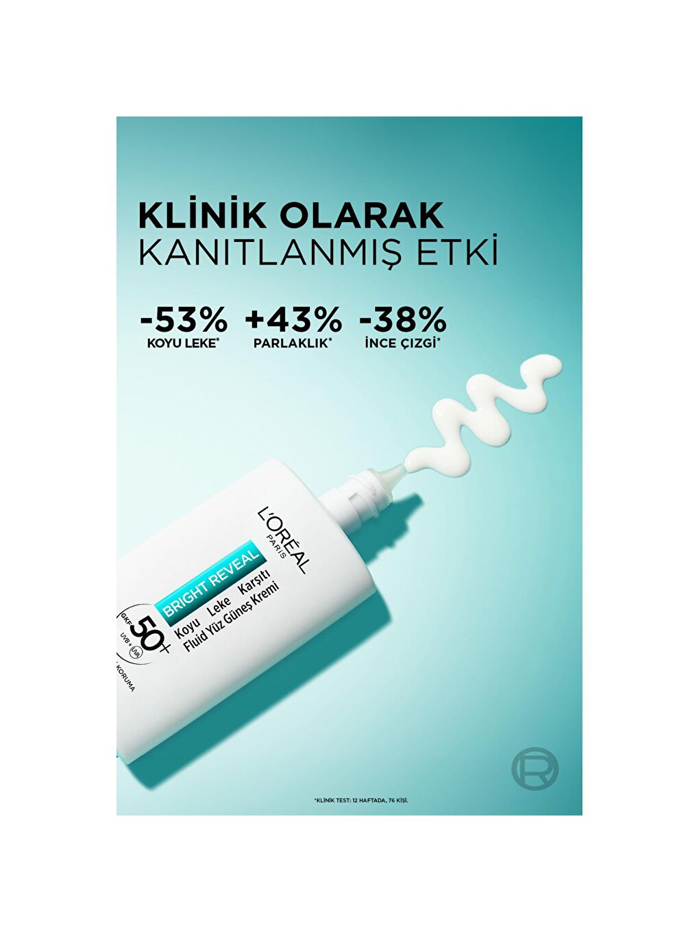 L'Oreal Paris Şeffaf Bright Reveal Spf 50+ Koyu Leke Karşıtı Fluid Günlük Yüz Güneş Kremi 50 ml - 3