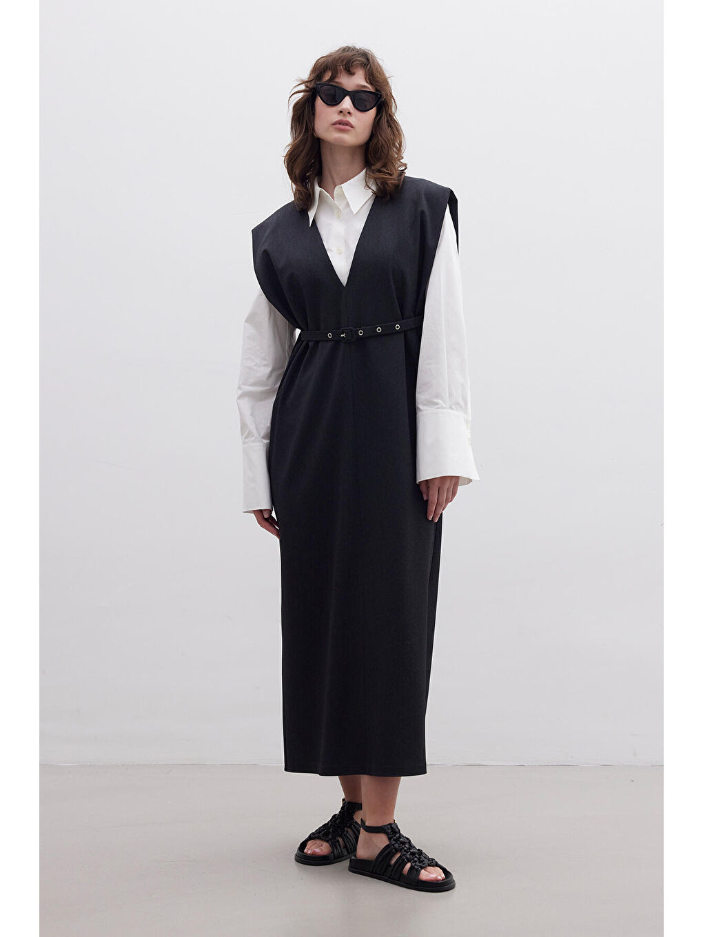 Premıum Kemerli Jile Gri-1