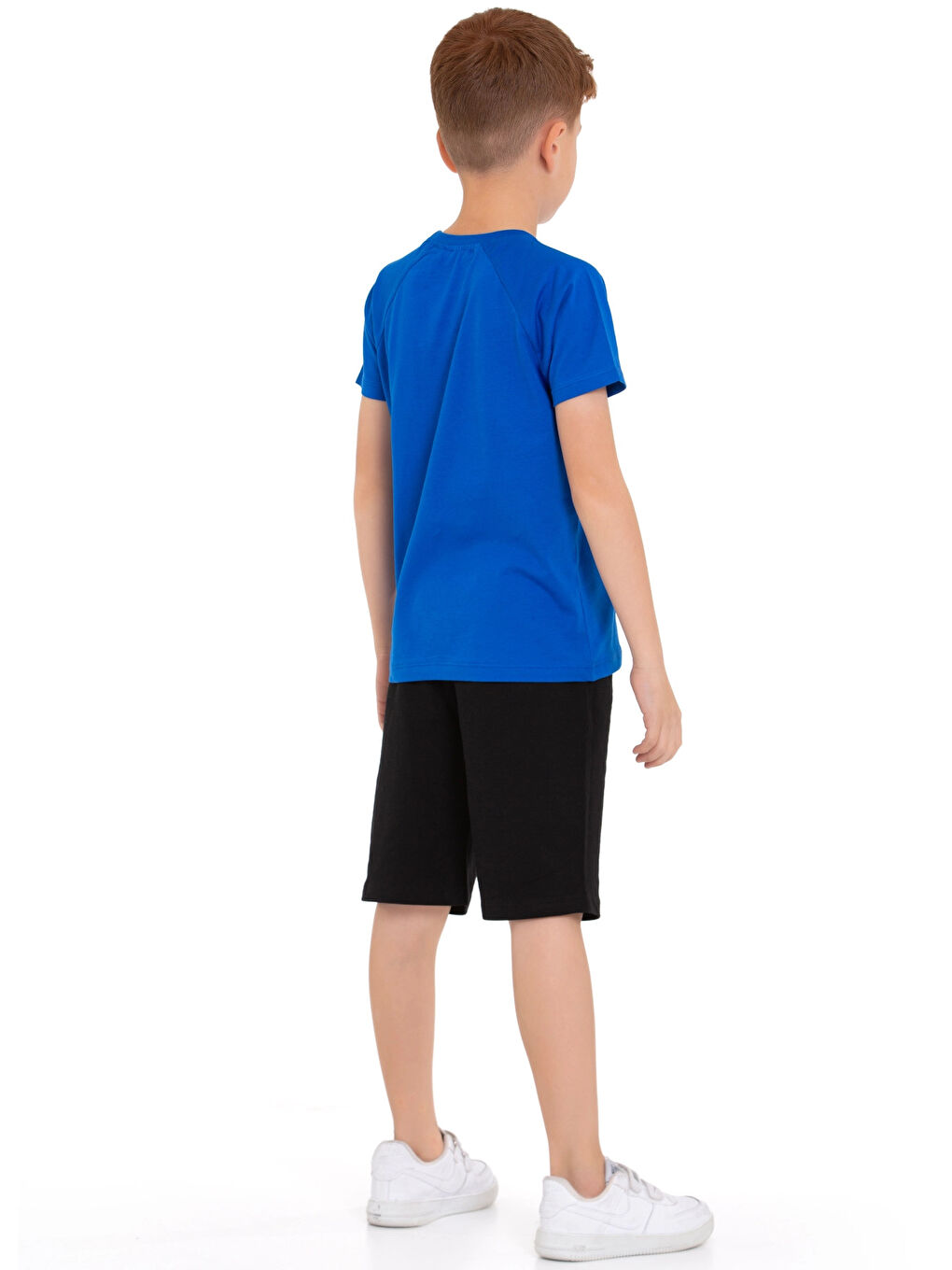 Mavi Dont Look Baskılı Erkek Şortlu Takım 73309-1-3