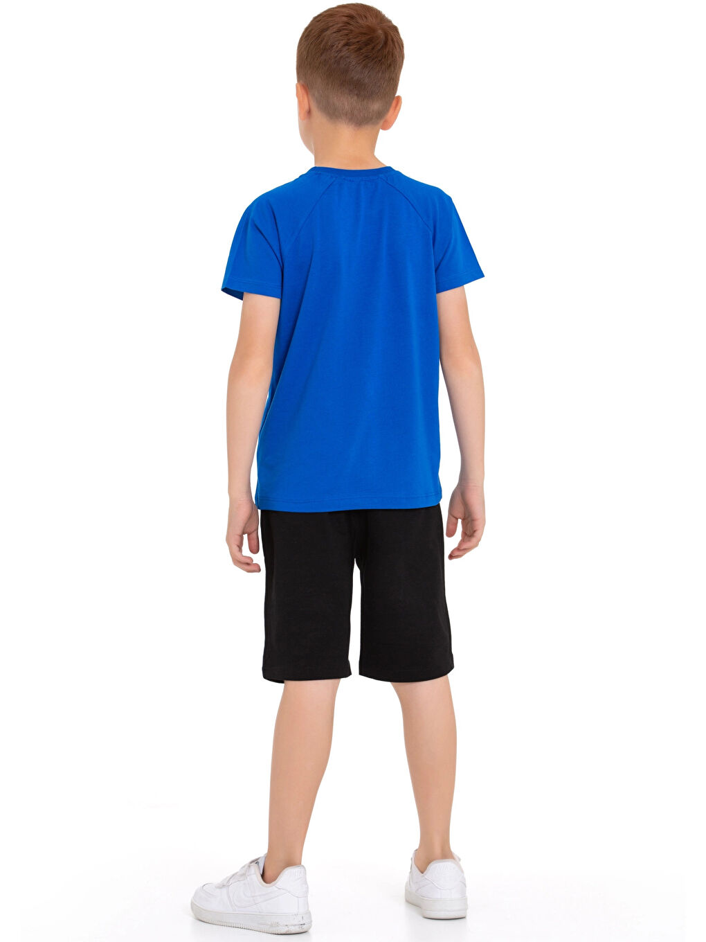 Mavi Dont Look Baskılı Erkek Şortlu Takım 73309-1-4