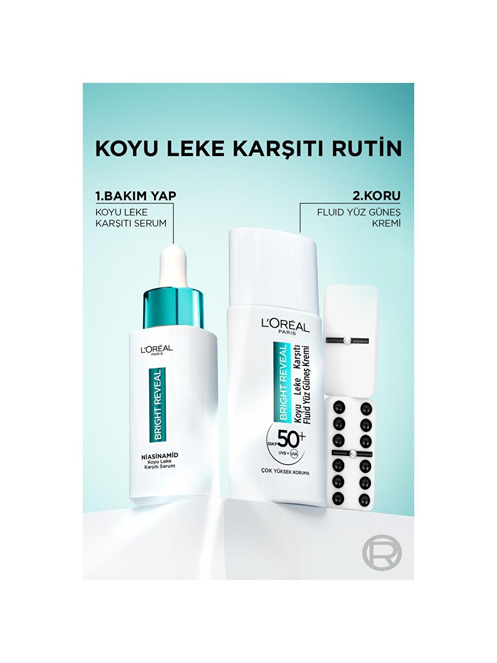 L'Oreal Paris Şeffaf Bright Reveal Spf 50+ Koyu Leke Karşıtı Fluid Günlük Yüz Güneş Kremi 50 ml - 5