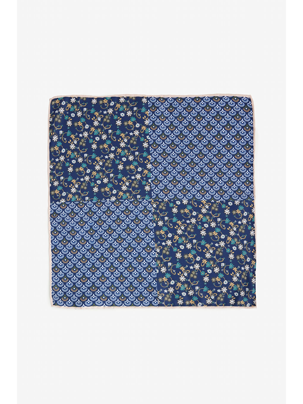 Erkek Lacivert-Bej Mendil-1