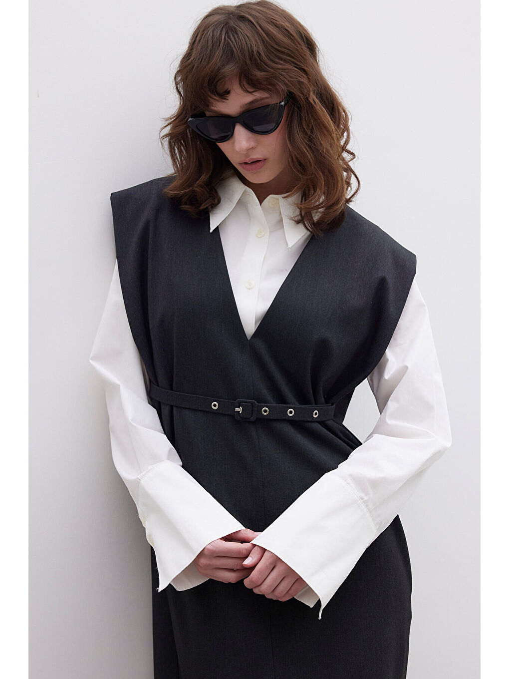 Premıum Kemerli Jile Gri-5