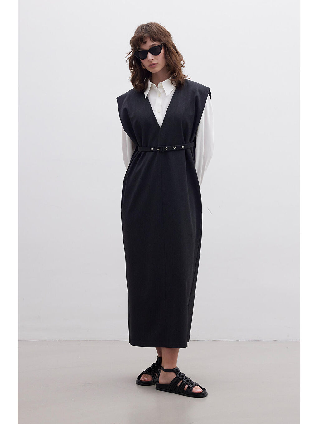 Premıum Kemerli Jile Gri-6